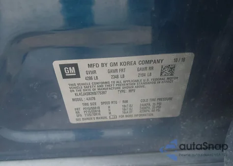 2019 Buick Encore Fwd Preferred from USA, damaged, VIN KL4CJASB2KB775397